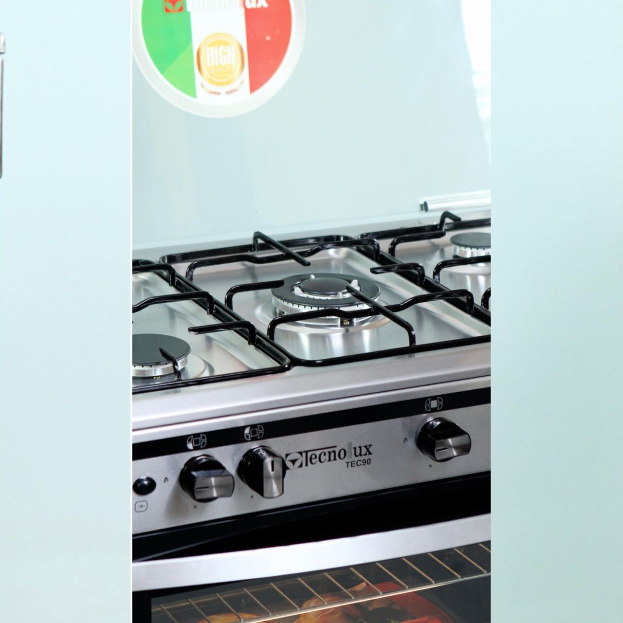 Cuisinière Technolux 5 Feux 90 x 60 Inox Cuisinière Technolux 5 Feux 90 x 60 Inox