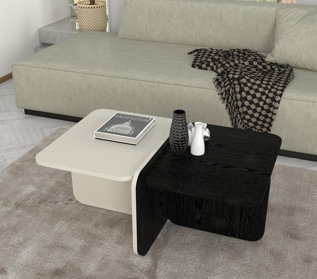 Table Basse Beige et Blanc Table Basse Beige et Blanc