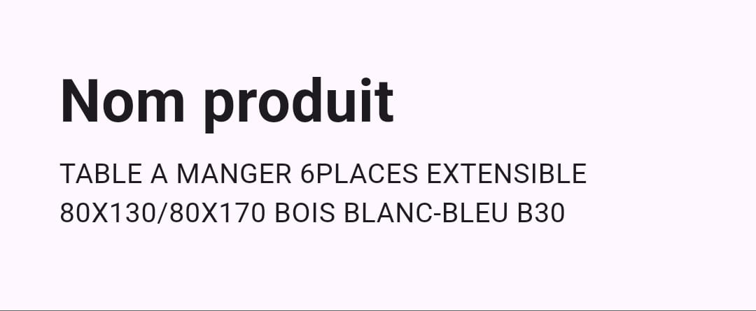 Table A Manger Extensible 6 Places Blanc Bleu Table A Manger Extensible 6 Places Blanc Bleu