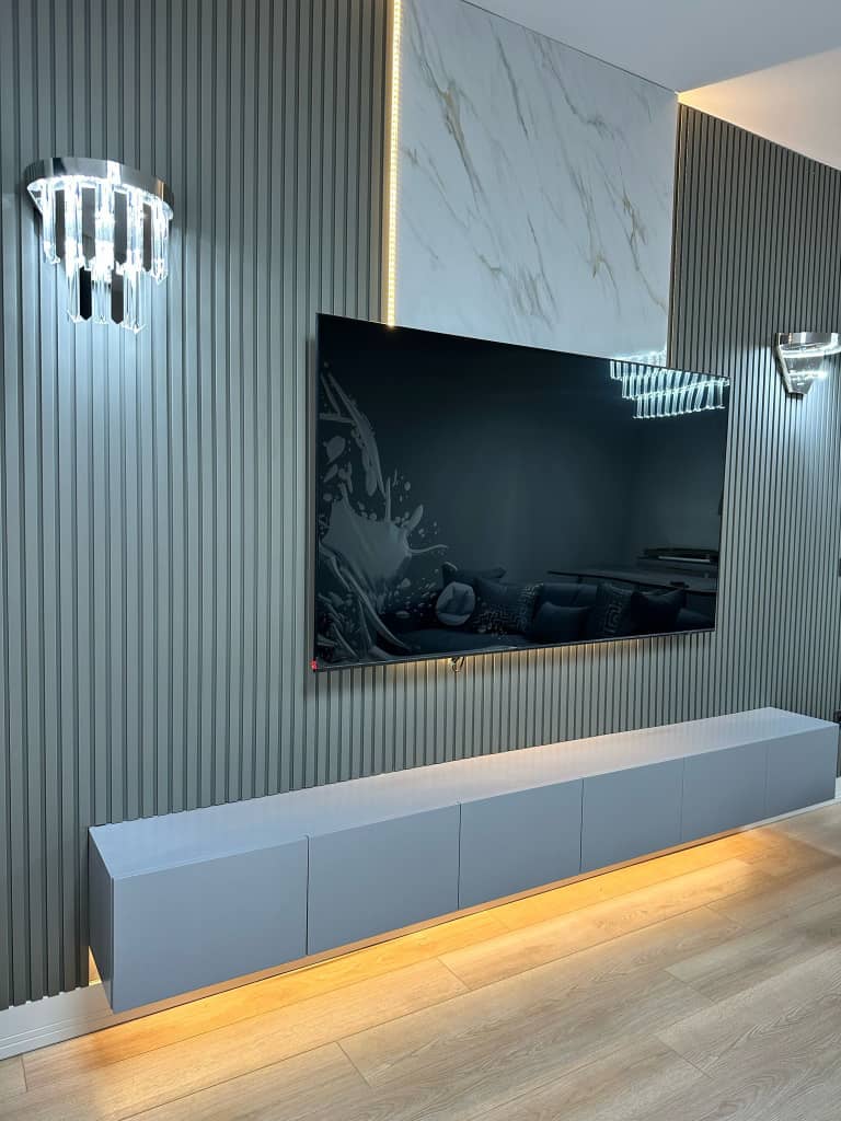 Meuble TV Blanc - 3M Meuble TV Blanc - 3M