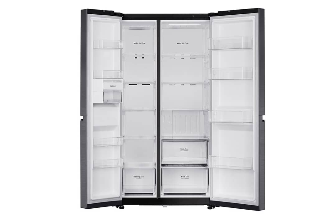 REFRIGERATEUR LG SIDE BY SIDE 2PORTES GRIS GC-257KQW REFRIGERATEUR LG SIDE BY SIDE 2PORTES GRIS GC-257KQW