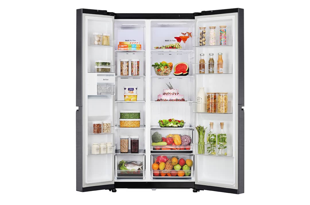 REFRIGERATEUR LG SIDE BY SIDE 2PORTES GRIS GC-257KQW REFRIGERATEUR LG SIDE BY SIDE 2PORTES GRIS GC-257KQW