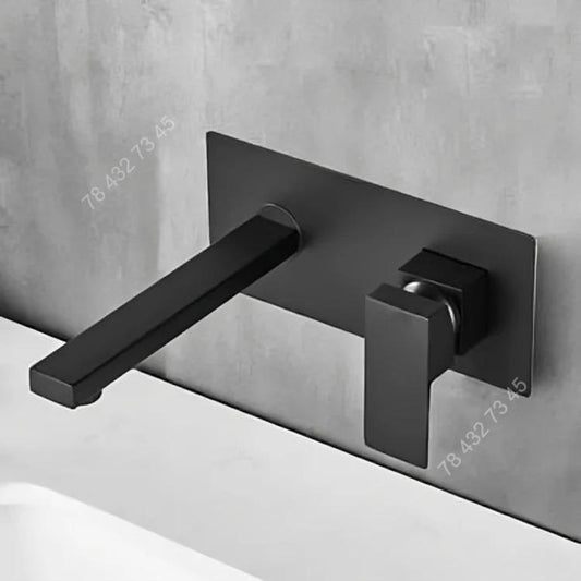 Robinet Mural Mitigueur Pour Salle De Bain - Noir