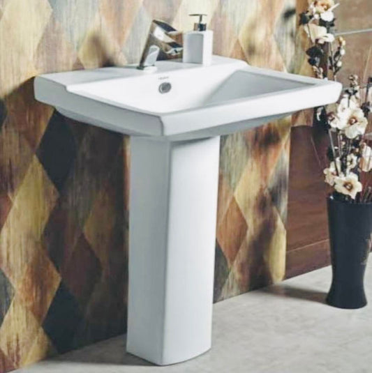 Lavabo Céramique Blanc pour Salle de bain - Toilettes