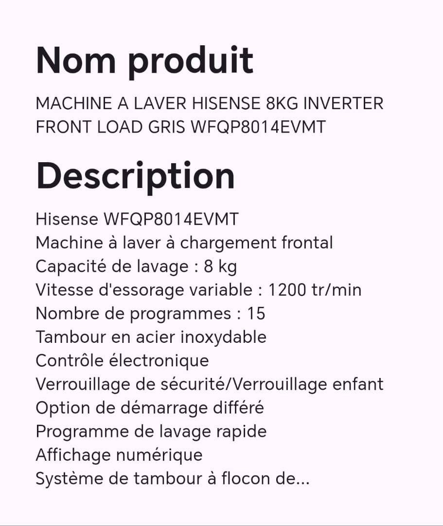 MACHINE A LAVER HISENSE 8KG INVERTER FRONT LOAD GRIS WFQP8014EVMT MACHINE A LAVER HISENSE 8KG INVERTER FRONT LOAD GRIS WFQP8014EVMT