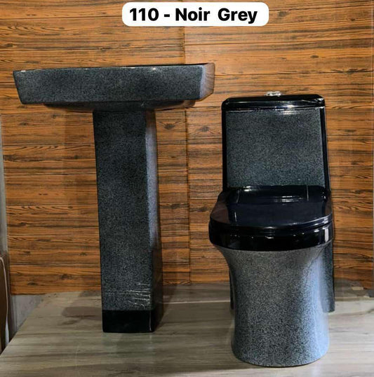 Ensemble Lavabo + Chaise Anglaise: 110- Noir Grey
