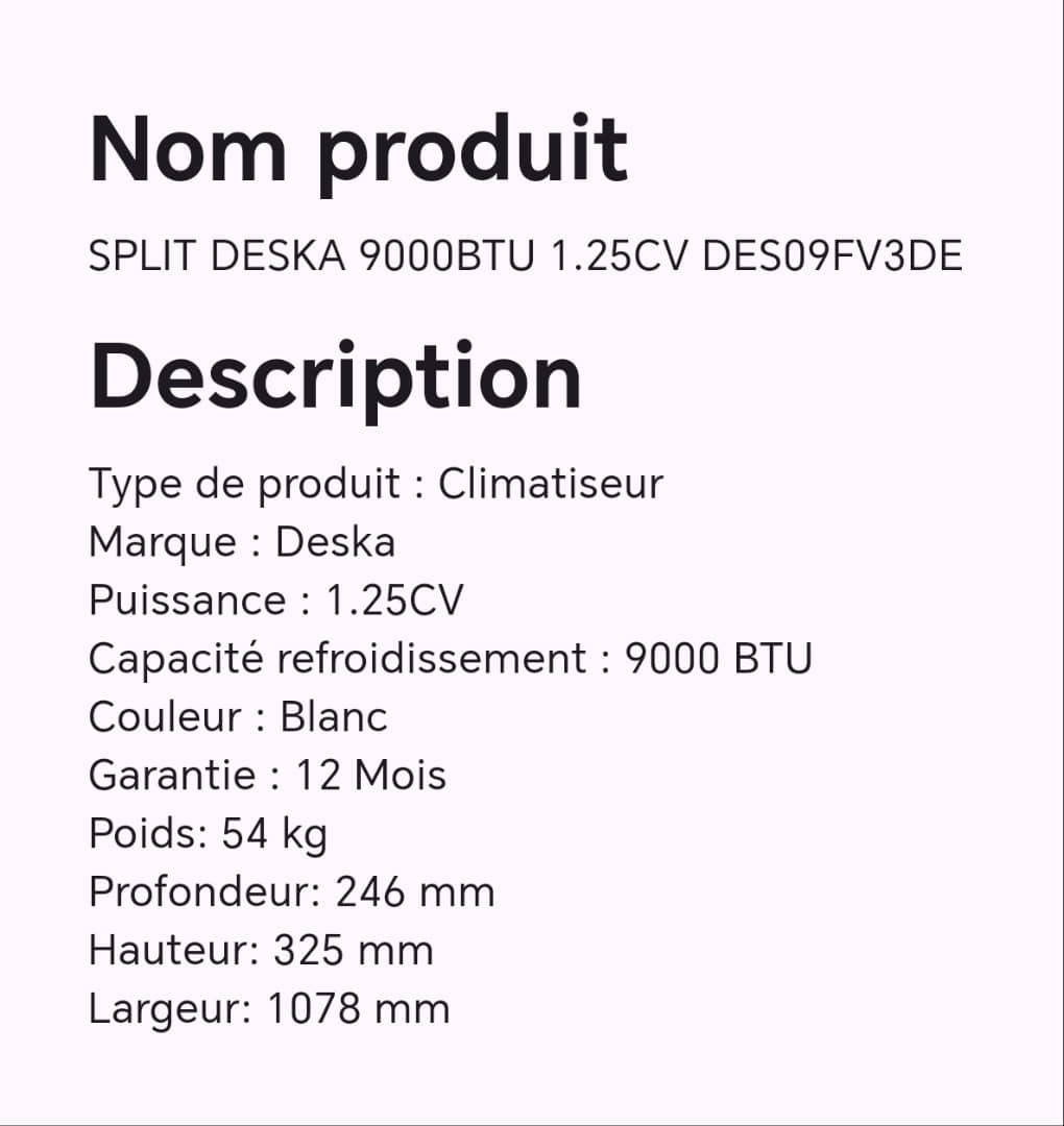 SPLIT DESKA 9000BTU 1.25CV DES09FV3DE SPLIT DESKA 9000BTU 1.25CV DES09FV3DE