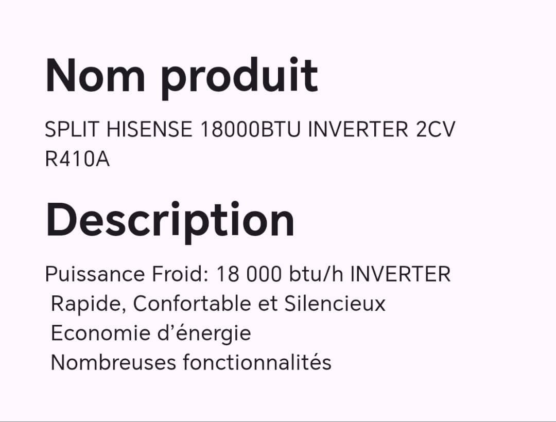SPLIT HISENSE 18000BTU INVERTER 2CV R410A SPLIT HISENSE 18000BTU INVERTER 2CV R410A