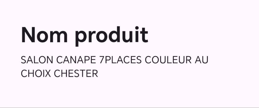 SALON CANAPE 7PLACES COULEUR AU CHOIX CHESTER SALON CANAPE 7PLACES COULEUR AU CHOIX CHESTER