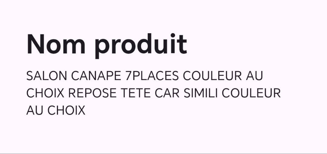 SALON CANAPE 7PLACES COULEUR AU CHOIX REPOSE TETE CAR SIMILI COULEUR AU CHOIX SALON CANAPE 7PLACES COULEUR AU CHOIX REPOSE TETE CAR SIMILI COULEUR AU CHOIX