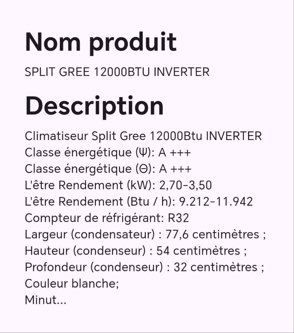 SPLIT GREE 12000BTU INVERTER SPLIT GREE 12000BTU INVERTER