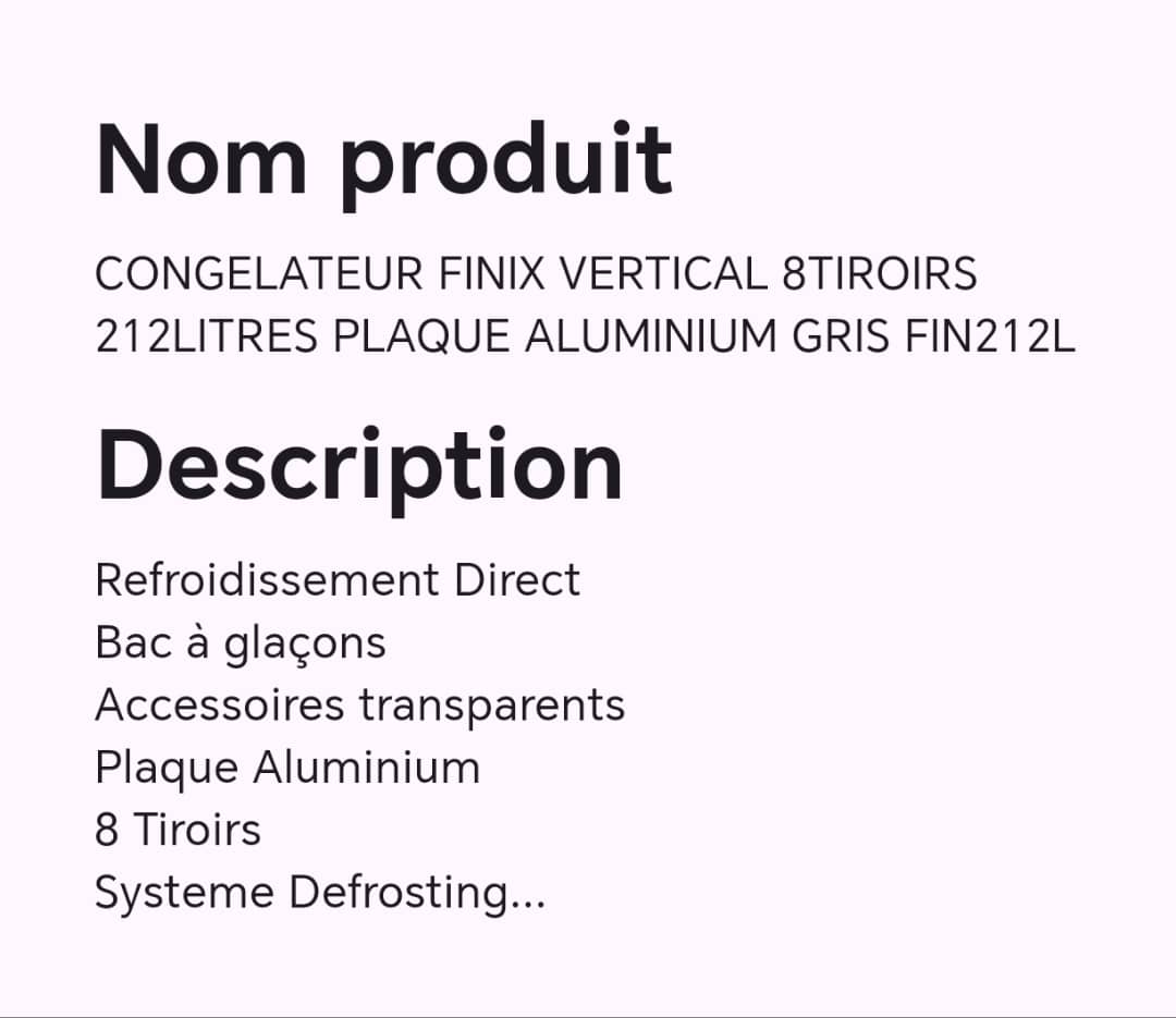 CONGELATEUR FINIX VERTICAL 8TIROIRS 212LITRES PLAQUE ALUMINIUM GRIS FIN212L CONGELATEUR FINIX VERTICAL 8TIROIRS 212LITRES PLAQUE ALUMINIUM GRIS FIN212L