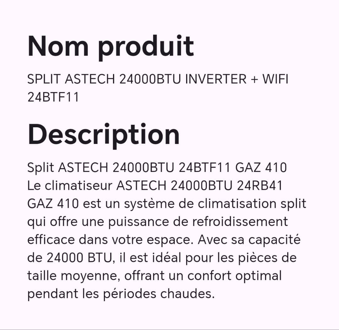SPLIT ASTECH 24000BTU INVERTER+WIFI 24BTF11 SPLIT ASTECH 24000BTU INVERTER+WIFI 24BTF11