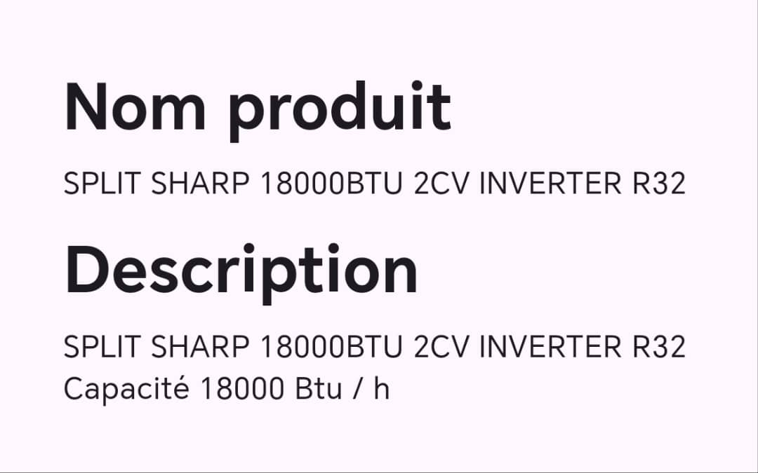 SPLIT SHARP 18000BTU 2CV INVERTER R32 SPLIT SHARP 18000BTU 2CV INVERTER R32
