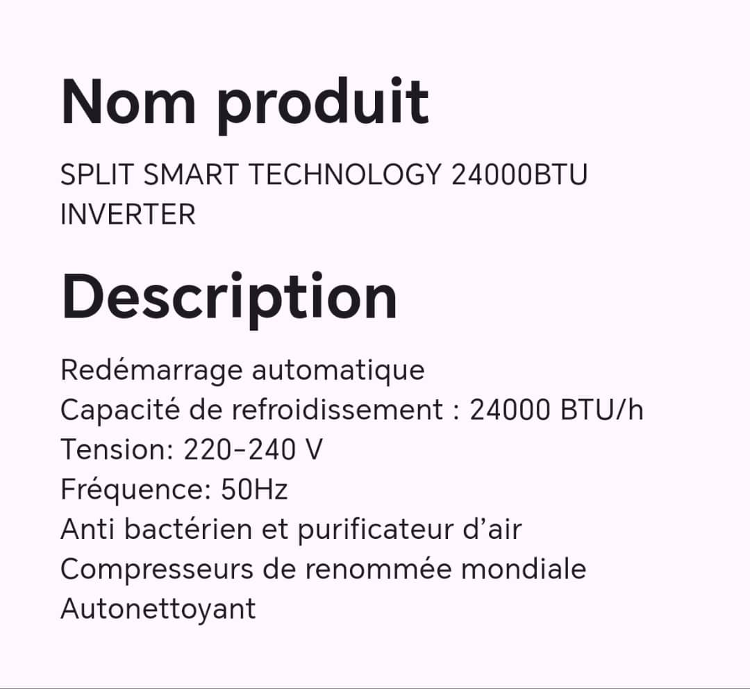 SPLIT SMART TECHNOLOGY 24000BTU INVERTER SPLIT SMART TECHNOLOGY 24000BTU INVERTER