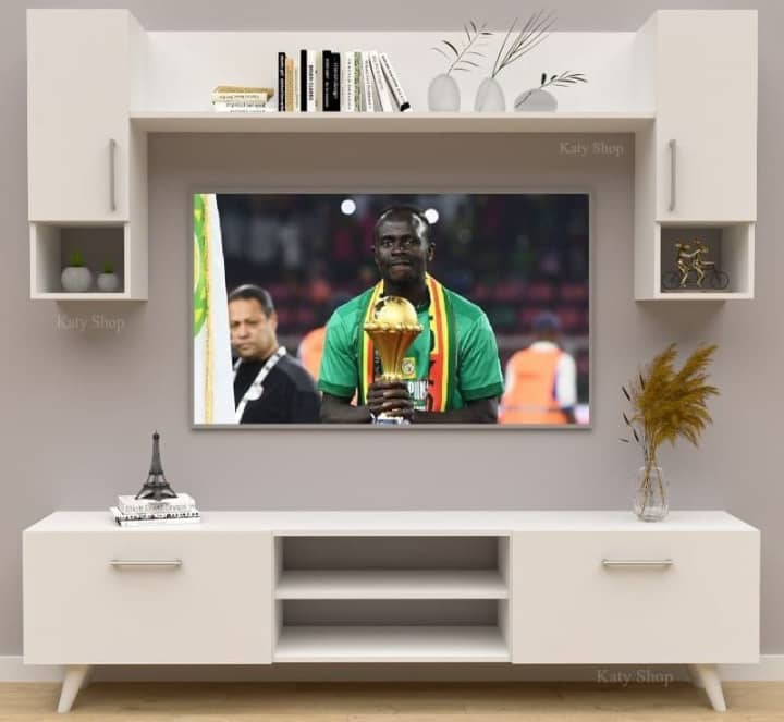 Meuble TV Blanc - 1m80 Meuble TV Blanc - 1m80