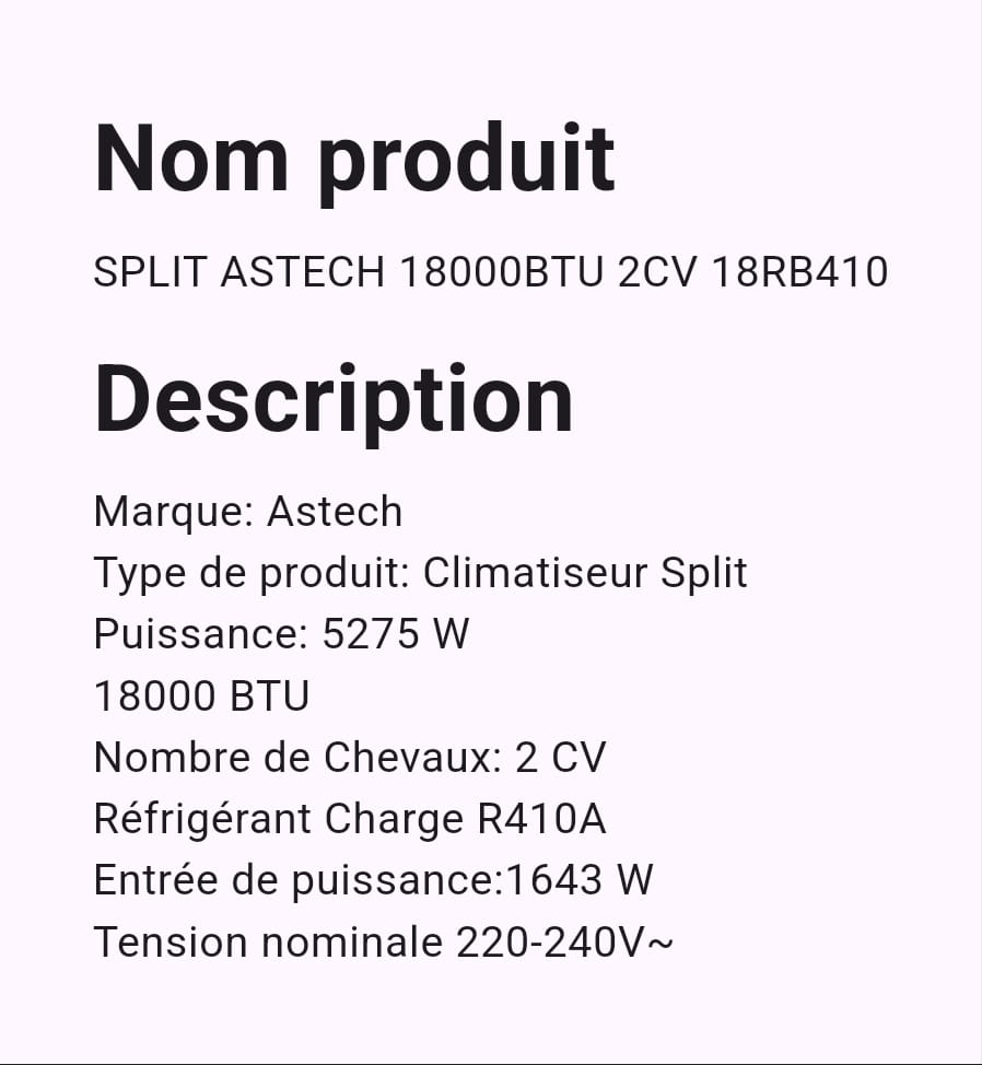 Split Astech 18000BTU 2 CV 18RB410 Split Astech 18000BTU 2 CV 18RB410