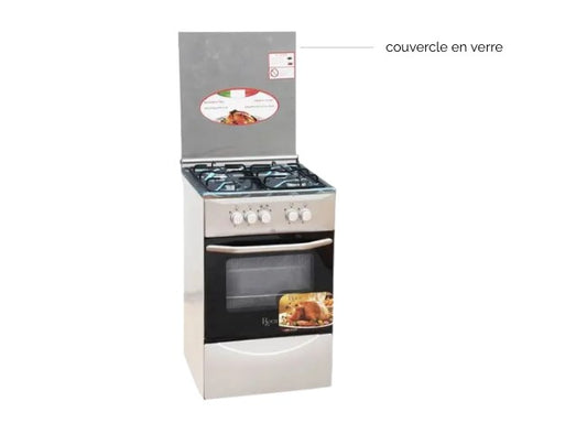 Cuisinière Roch 4 Feux 50 x50 Inox