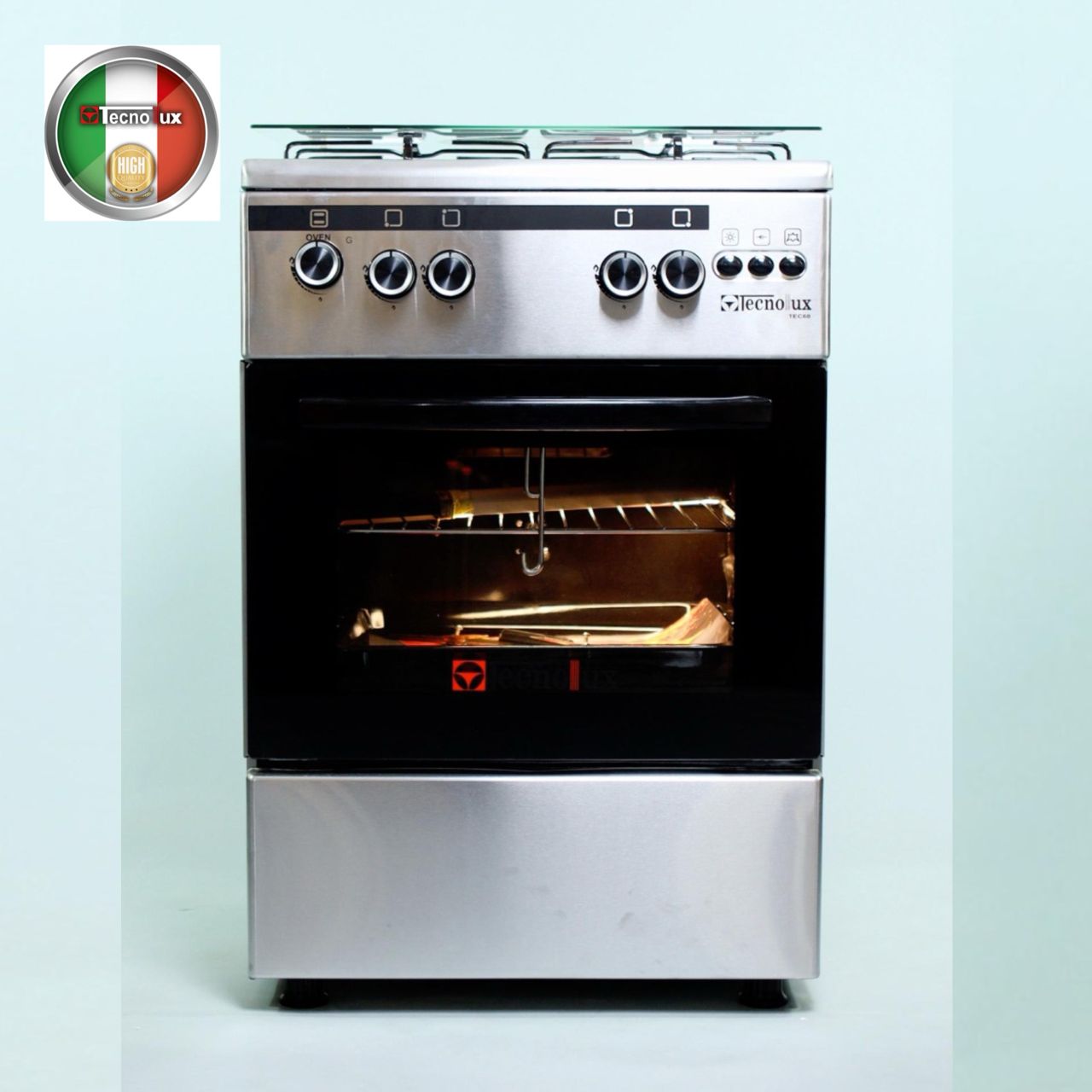 Cuisinière Technolux 4 Feux 60 x 60 Inox Cuisinière Technolux 4 Feux 60 x 60 Inox