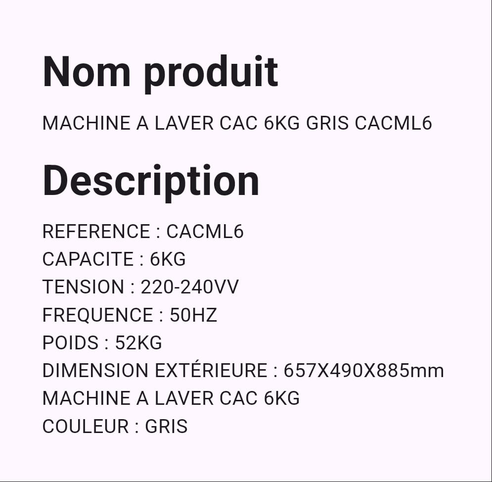 Machine A Laver Cac 6 Kg Machine A Laver Cac 6 Kg