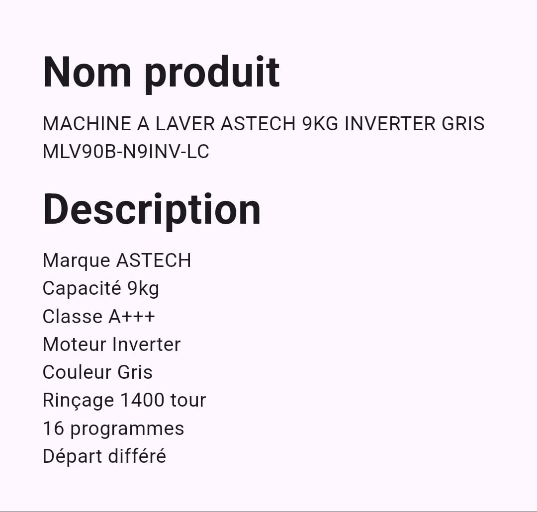 Machine A Laver Astech 9 Kg Machine A Laver Astech 9 Kg