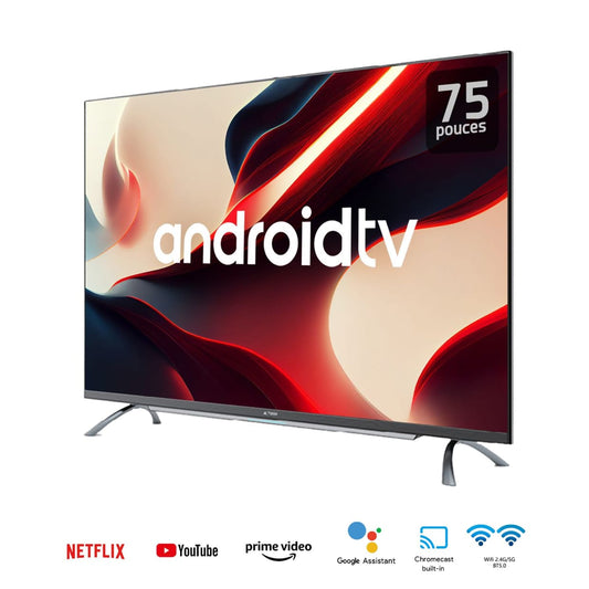 Téléviseur Hisense 75" Qled Smart Android