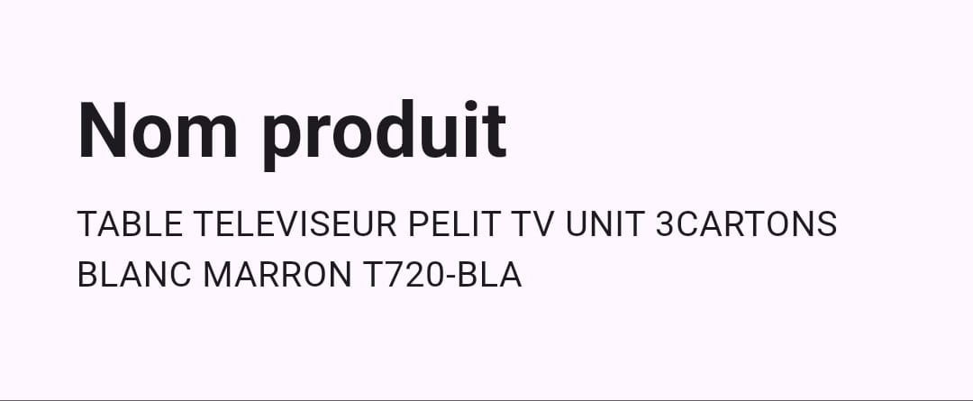 Meuble TV Marron Blanc - 2M10 Meuble TV Marron Blanc - 2M10