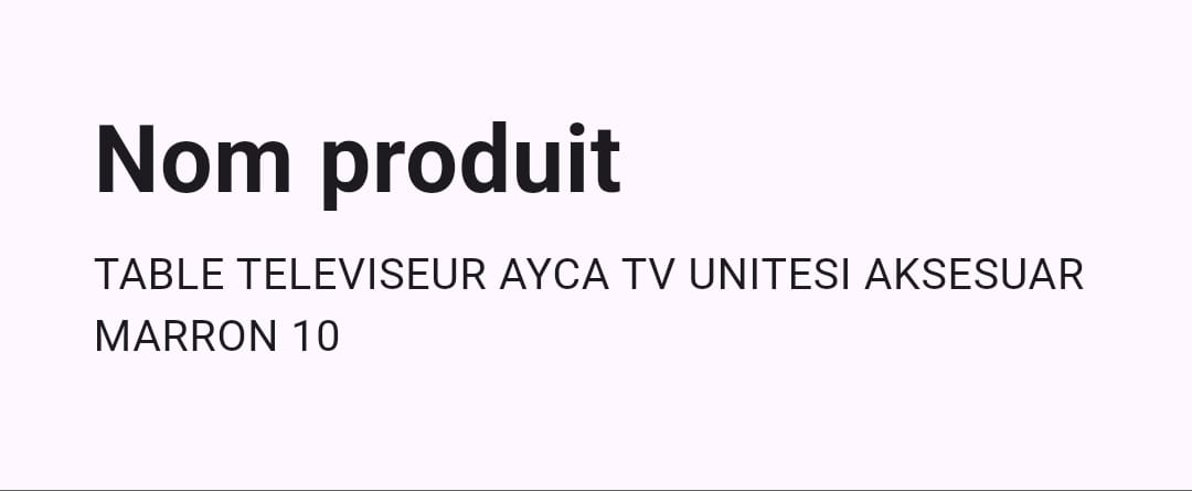 Meuble TV MArron Meuble TV MArron