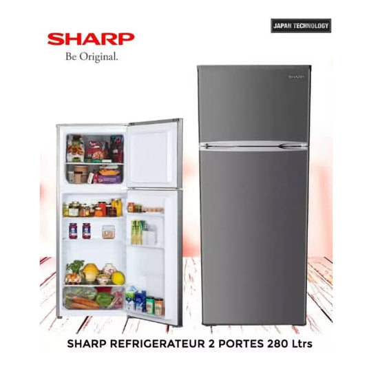 REFRIGERATEUR SHARP 2PORTES GRIS