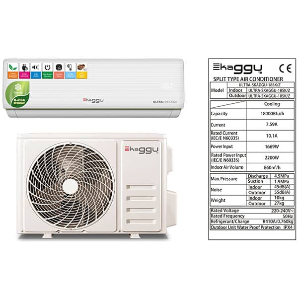 SPLIT SKAGGU 18000BTU 2.5CV GAZ 410 SPLIT SKAGGU 18000BTU 2.5CV GAZ 410