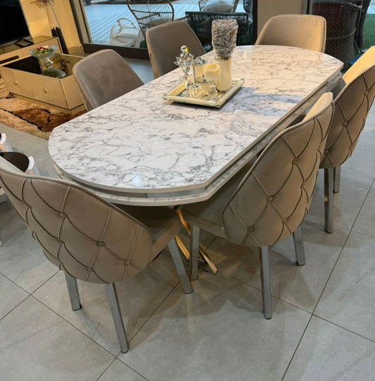 Ensemble Table à mange de Luxe - 6 Places