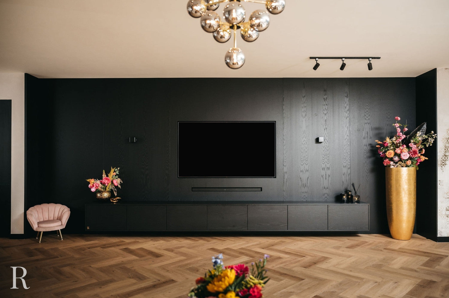 Meuble TV Noir - 3M Meuble TV Noir - 3M