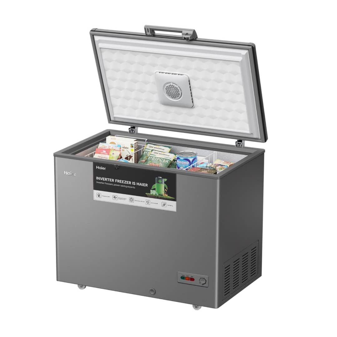 CONGELATEUR HAIER HORIZONTAL 450LITRES INVERTER GRIS 368VS CONGELATEUR HAIER HORIZONTAL 450LITRES INVERTER GRIS 368VS