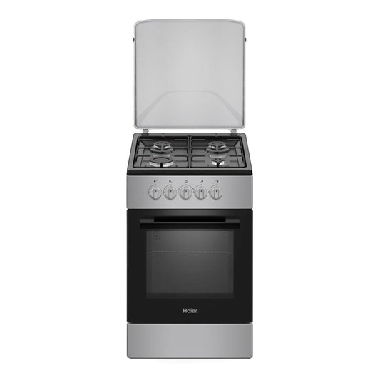 CUISINIERE HAIER 4FEUX 50X50 A GAZ NOIR GRIS 1040EGS1