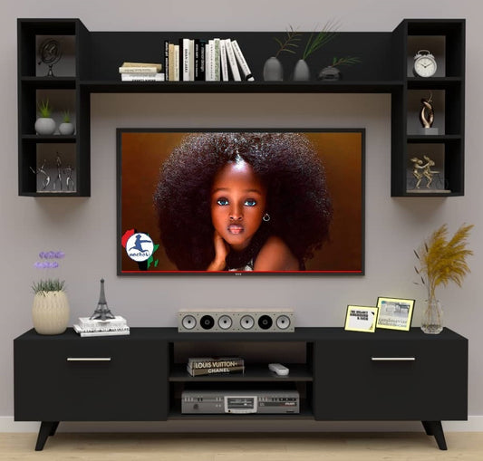 Meuble TV Noir - 1m80