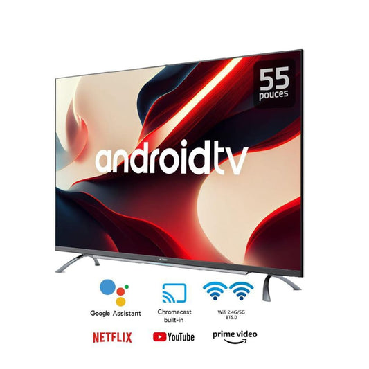 TELEVISEUR ASTECH 55" QLED SMART GOOGLE TV 4k 55GX350QD
