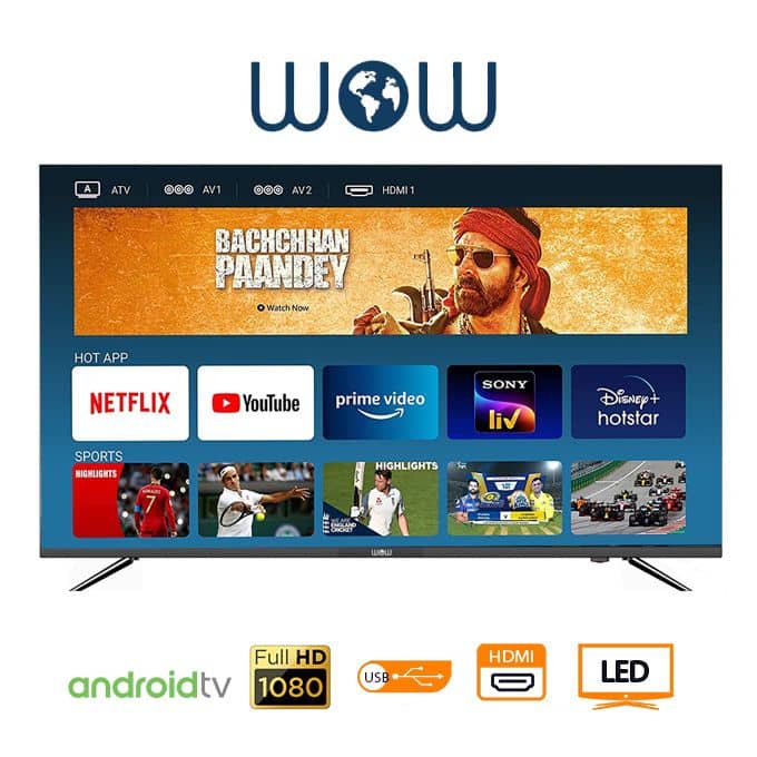 Téléviseur WOW 43" SMART ANDROID 43SF5200B2 Téléviseur WOW 43" SMART ANDROID 43SF5200B2
