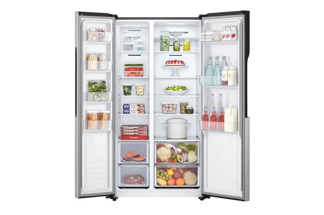 REFRIGERATEUR LG SIDE BY SIDE 2portes 519 LITRES GRIS GCFB507PQAM REFRIGERATEUR LG SIDE BY SIDE 2portes 519 LITRES GRIS GCFB507PQAM