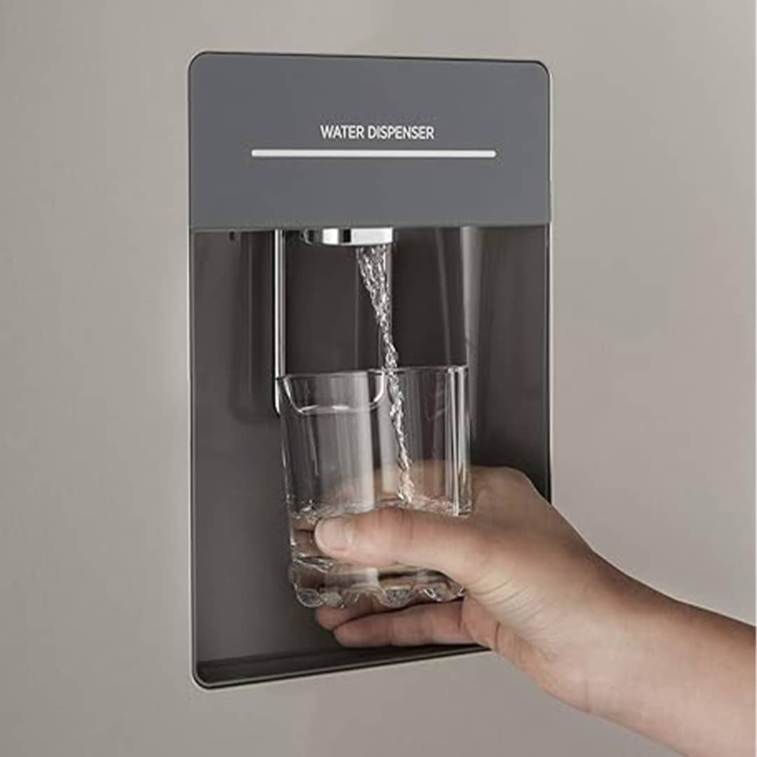 Réfrigérateur HAIER combine 4 tiroirs avec fontaine gris 332SWD Réfrigérateur HAIER combine 4 tiroirs avec fontaine gris 332SWD