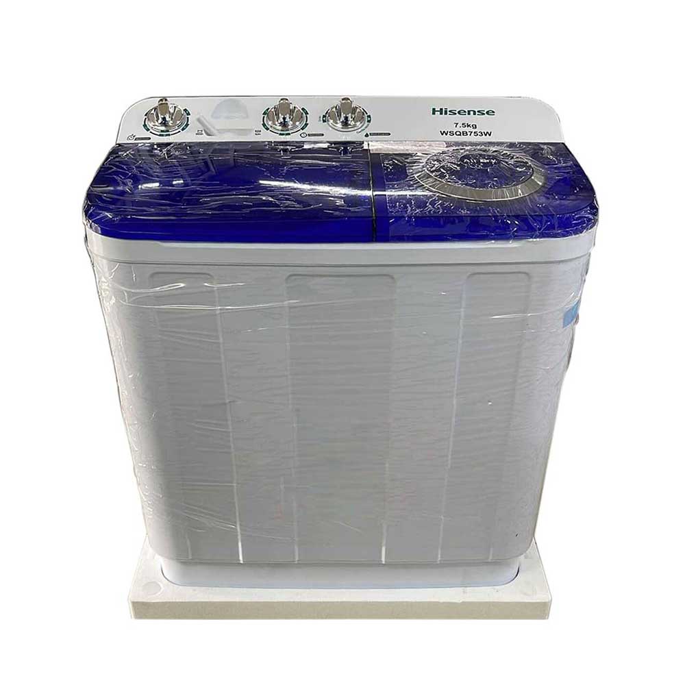 MACHINE A LAVER HISENSE 7KG SEMI AUTOMATIQUE TWINTUB WSQB753W MACHINE A LAVER HISENSE 7KG SEMI AUTOMATIQUE TWINTUB WSQB753W