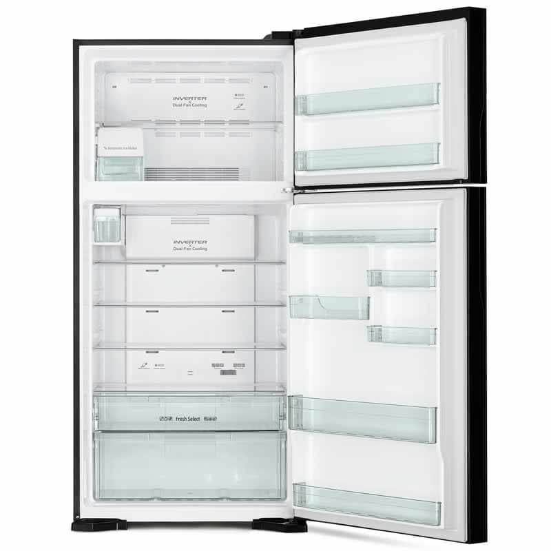 REFRIGERATEUR HITACHI COMBINE 2PORTES 550LITRES NOIR RW6907PB REFRIGERATEUR HITACHI COMBINE 2PORTES 550LITRES NOIR RW6907PB