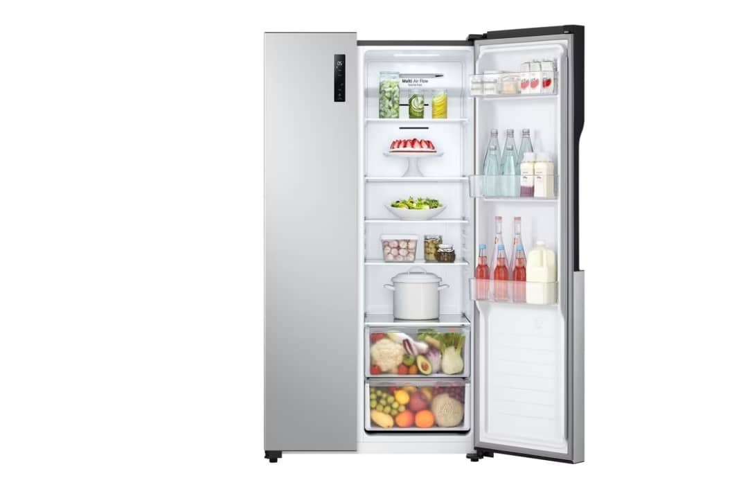 REFRIGERATEUR LG SIDE BY SIDE 2portes 519 LITRES GRIS GCFB507PQAM REFRIGERATEUR LG SIDE BY SIDE 2portes 519 LITRES GRIS GCFB507PQAM