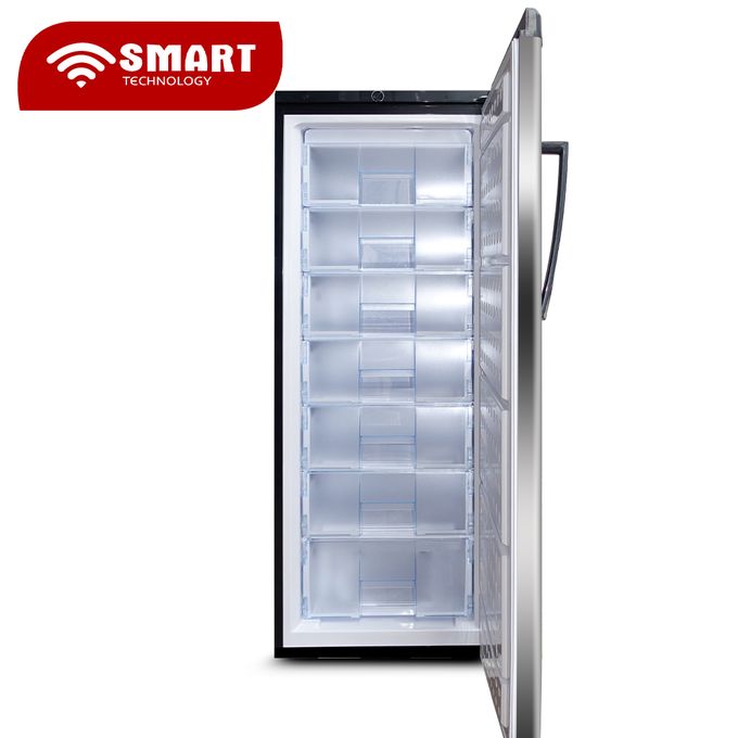 CONGELATEUR SMART TECHNOLOGY VERTICAL 7TIROIRS 258L GRIS STCD355 CONGELATEUR SMART TECHNOLOGY VERTICAL 7TIROIRS 258L GRIS STCD355