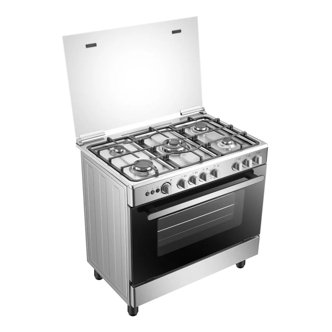 CUISINIERE HISENSE 5FEUX 90X60 A GAZ GRIS HFG90335RX CUISINIERE HISENSE 5FEUX 90X60 A GAZ GRIS HFG90335RX