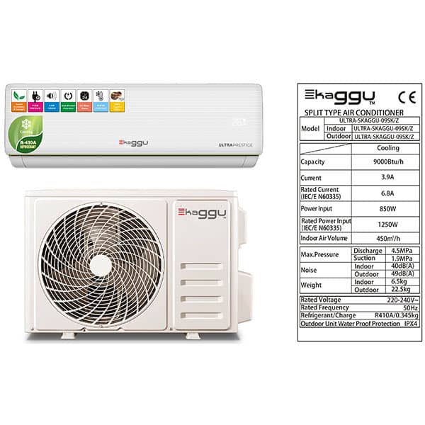 SPLIT SKAGGU 9000BTU 1.25CV GAZ R410 SPLIT SKAGGU 9000BTU 1.25CV GAZ R410