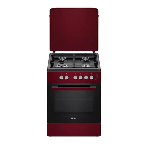 CUISINIERE HAIER 4FEUX 60X60 A GAZ ROUGE HCR2040EGR CUISINIERE HAIER 4FEUX 60X60 A GAZ ROUGE HCR2040EGR