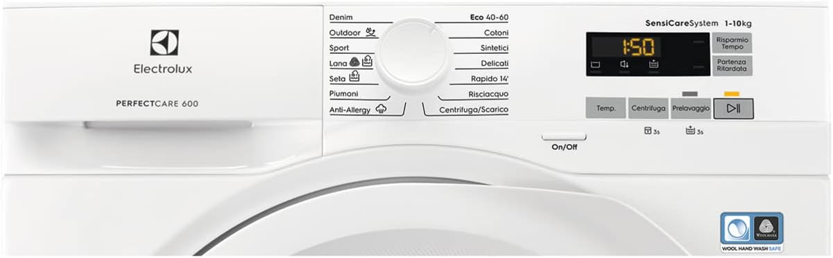 MACHINE A LAVER ELECTROLUX 10KG BLANC EW6F512U MACHINE A LAVER ELECTROLUX 10KG BLANC EW6F512U