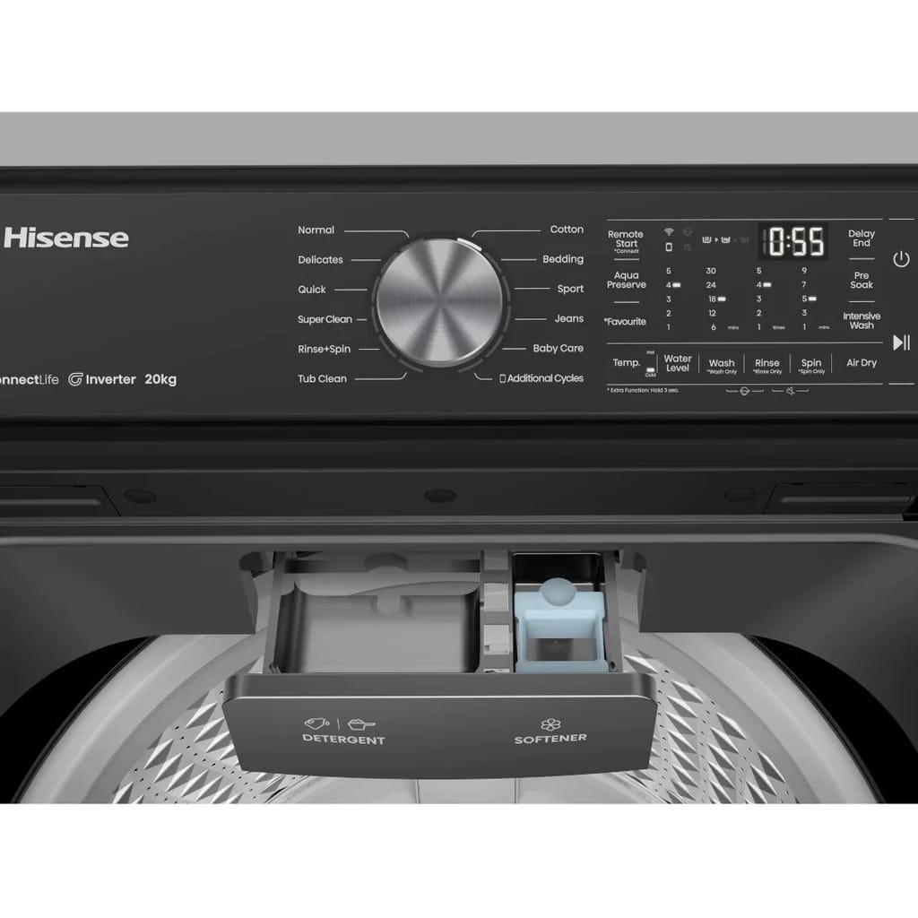 MACHINE A LAVER HISENSE 20KG TOP LOAD INVERTER WT5T2025DB MACHINE A LAVER HISENSE 20KG TOP LOAD INVERTER WT5T2025DB