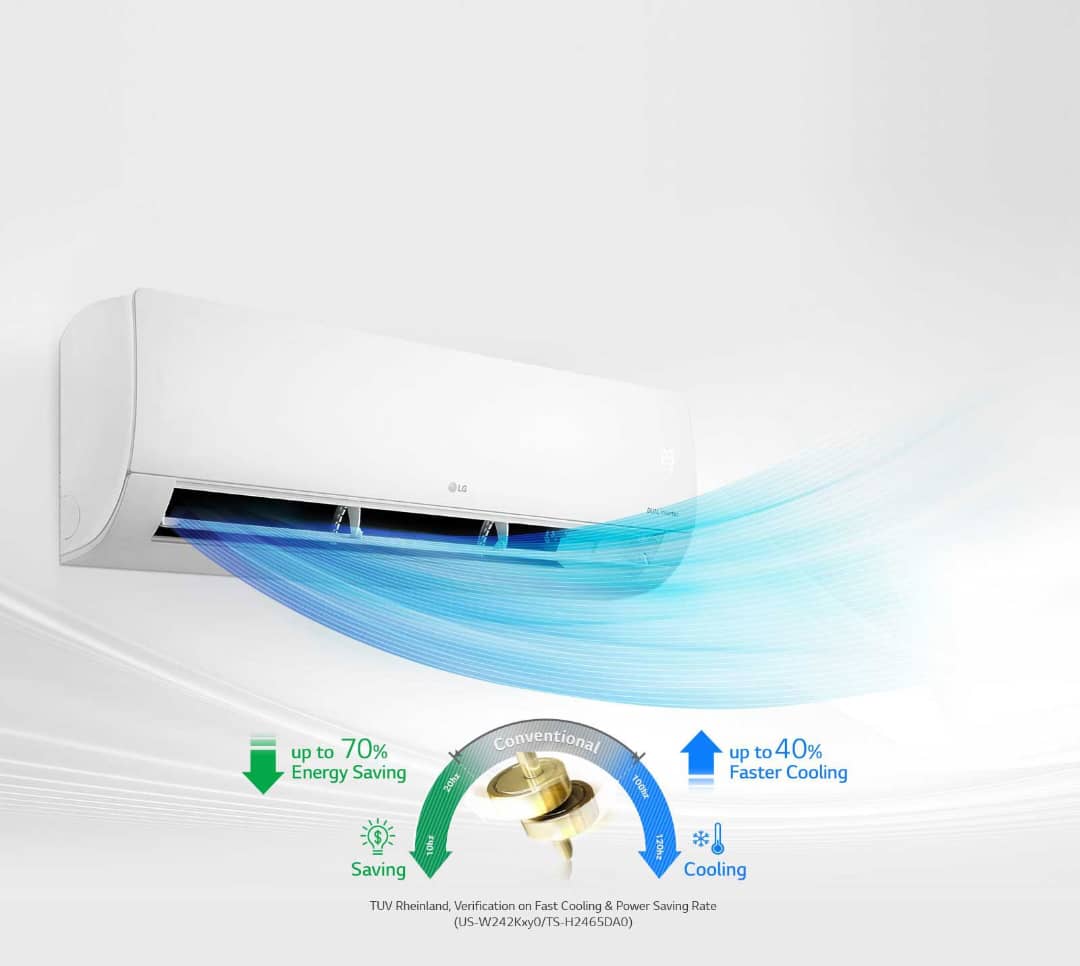 SPLIT LG 9000BTU DUEL INVERTER S4Q09WA5QAL SPLIT LG 9000BTU DUEL INVERTER S4Q09WA5QAL