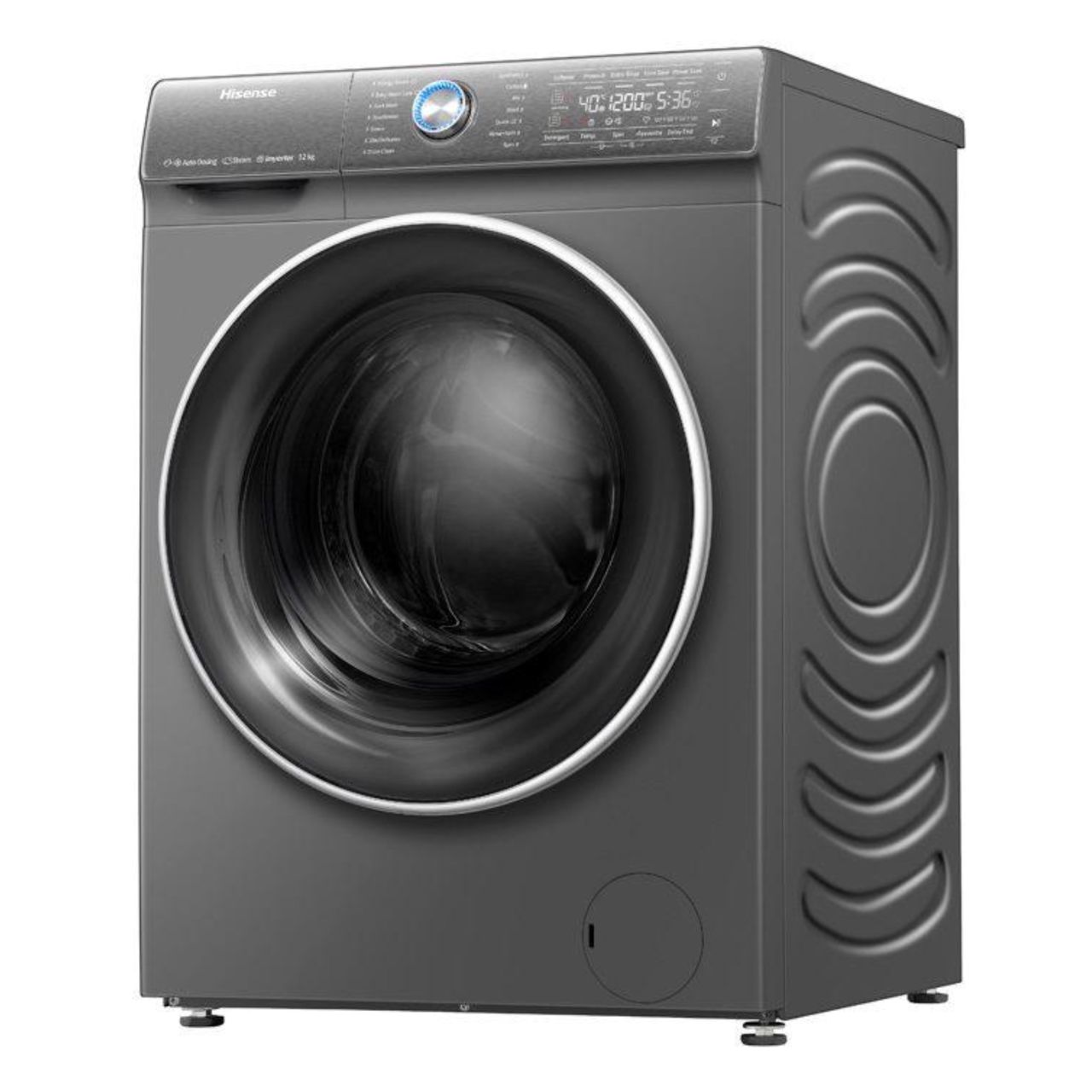 MACHINE A LAVER HISENSE 12KG/8KG SECHAGE FRONT LOAD GRIS WD5S1245BB MACHINE A LAVER HISENSE 12KG/8KG SECHAGE FRONT LOAD GRIS WD5S1245BB